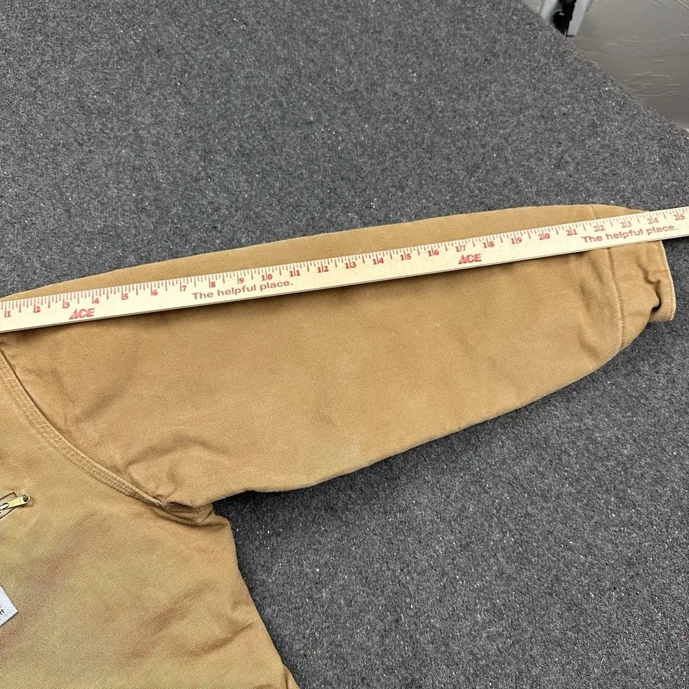 Vintage Carhartt Detroit Jacket J01 BRN Blanket Lined Tan Size 48 RARE *logo‎